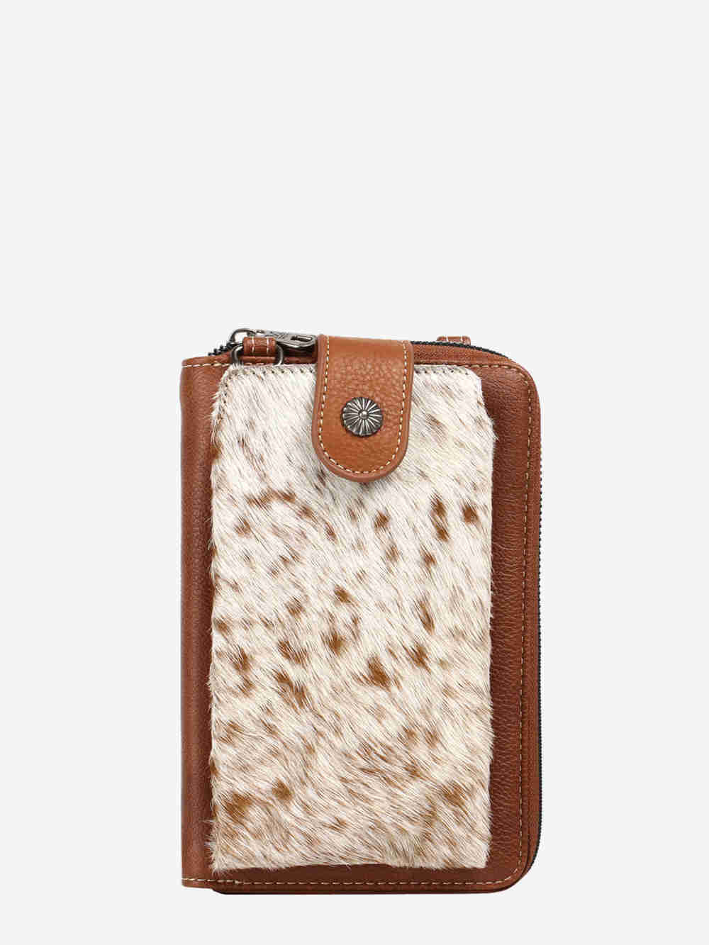 Montana West Genuine Hair-On Cowhide Crossbody Phone Purse - Montana West World