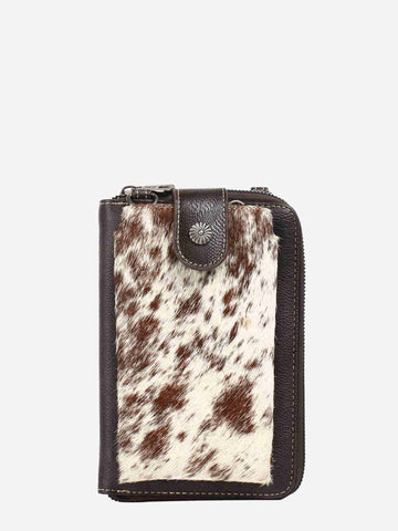 Montana West Genuine Hair-On Cowhide Crossbody Phone Purse - Montana West World