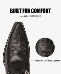 Women’s Cow Print Pointed Toe Boots