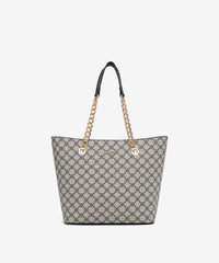 Montana West Chain Handle Carry All Tote Bag