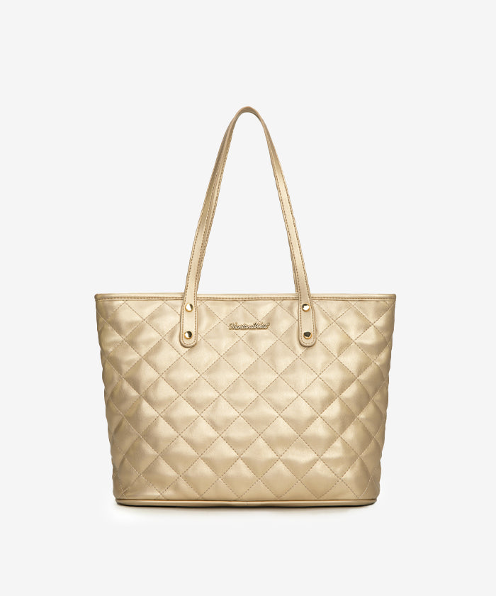 VIP DEAL | Montana West Quilted Tote Bag for Women Large Shoulder Bag Fashion Handbags with Top Zipper