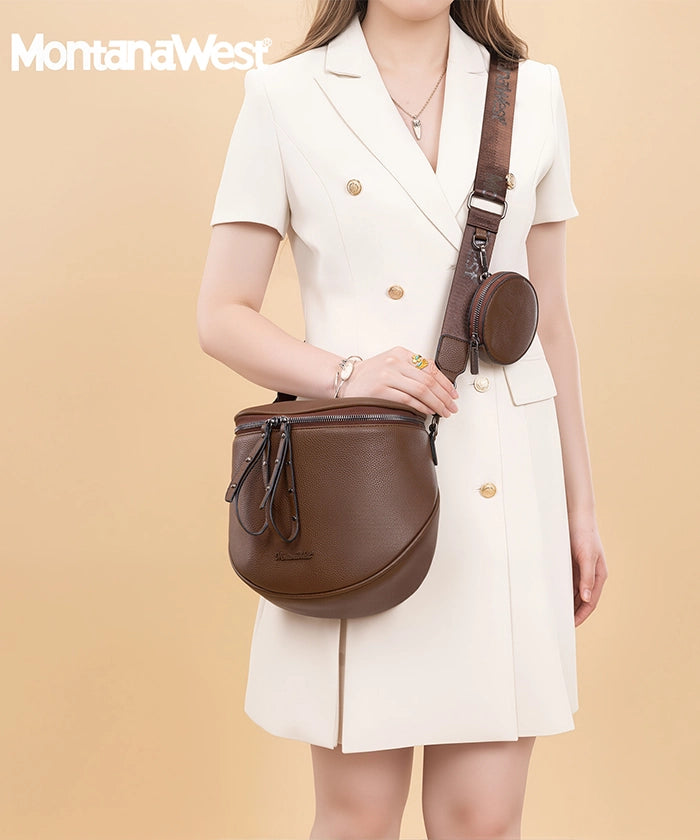 Montana West Dual Zipper Bum Bag