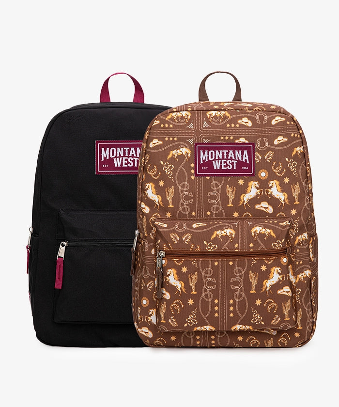 Montana West Print Backpack 2Pcs Set - Limited Stock