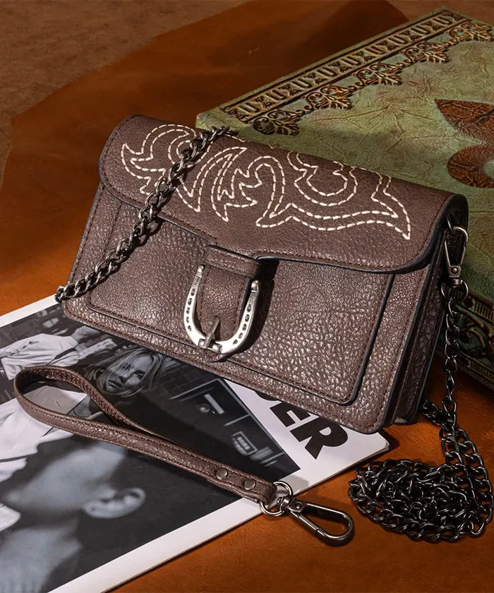 Montana West Stitch Crossbody Bag in Coffee