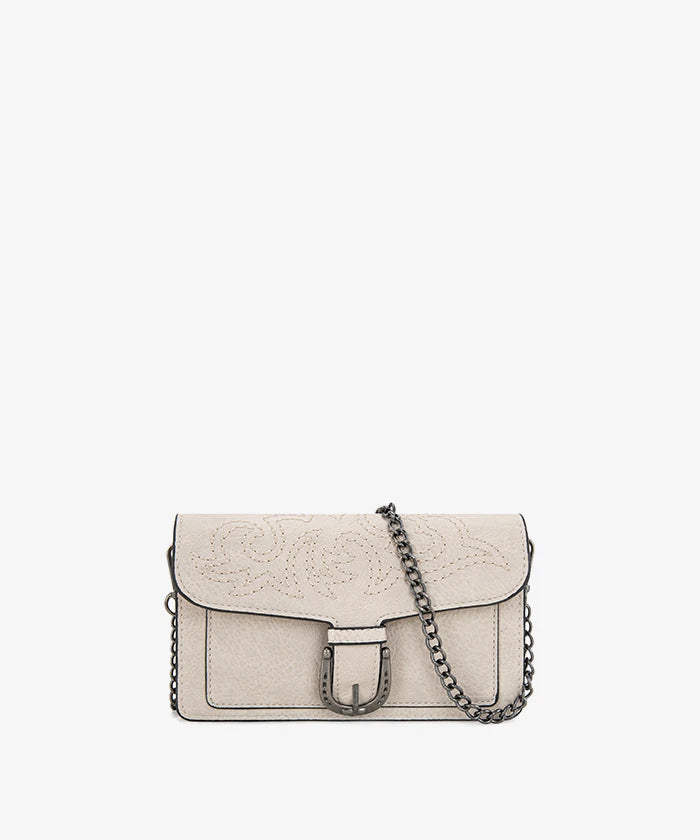 Montana West Stitch Crossbody Bag in Tan