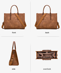 Montana West Vintage Classic Laptop Tote Bag