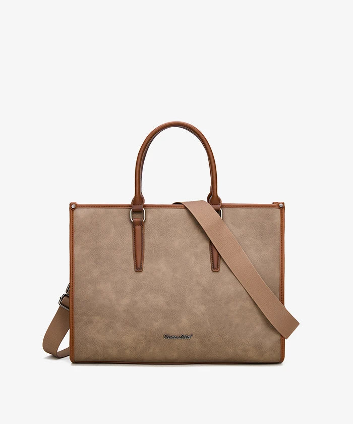 Wrangler laptop tote bag in Khaki
