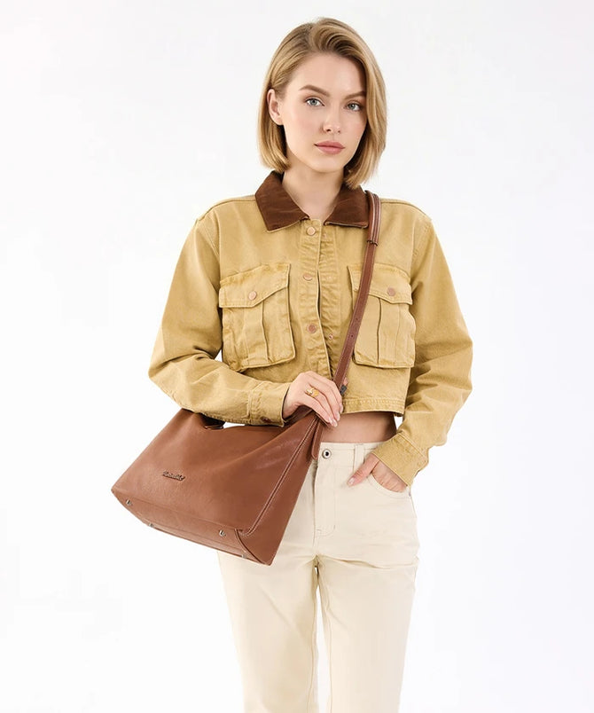 Montana West Medium Ketting Schoudertas voor Vrouwen Hobo Handtassen Tote Purse, 040 bruin, Large Montana West Medium Ketting Schoudertas voor Vrouwen Hobo Handtassen Tote Purse, 040 bruin, Large