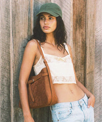 Montana West Belted Suede Hobo Bag