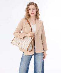 Montana West Signature Monogram Tote Bag