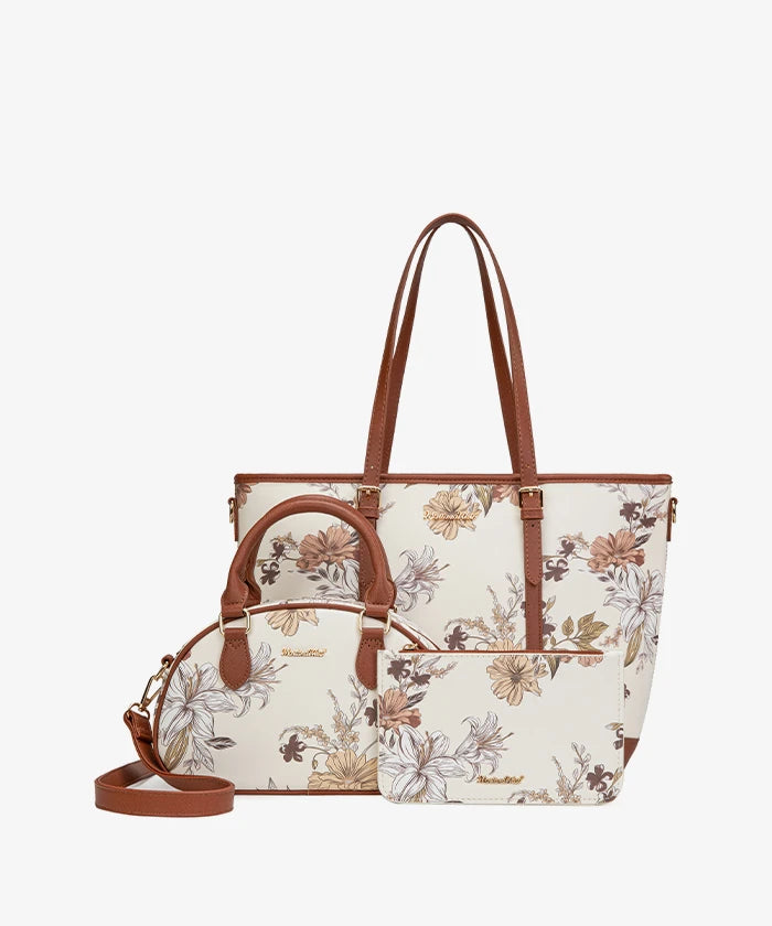 Montana West Minimalist 3-Piece Handbag Set in ABR