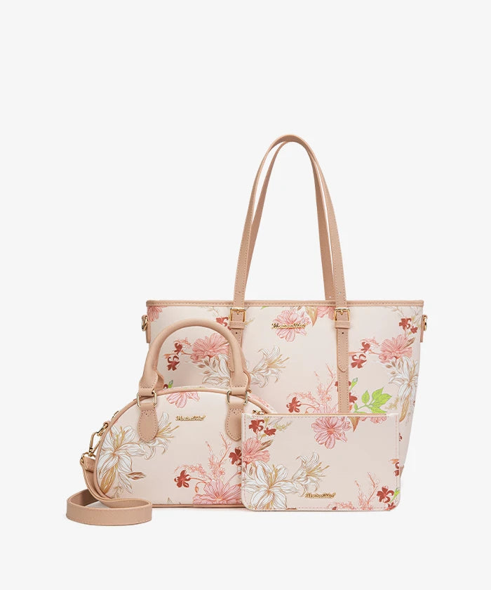 Montana West Minimalist 3-Piece Handbag Set in APK