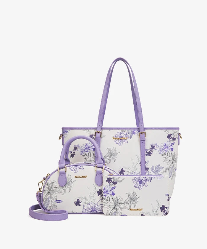 Montana West Minimalist 3-Piece Handbag Set in APP