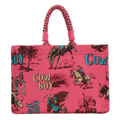 Wrangler Cowboy Print Tote Bag - Montana West World