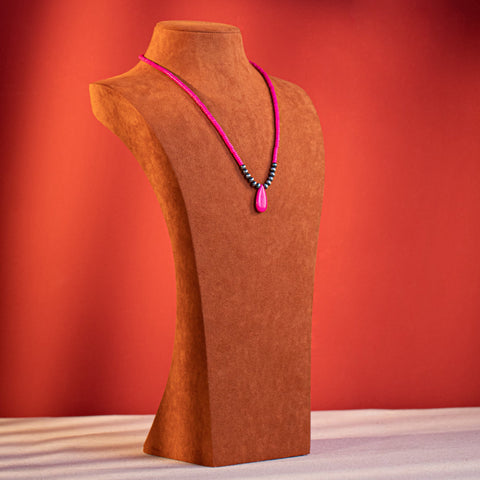 Rustic Couture's  Beaded Tear Drop  Pendant Necklace