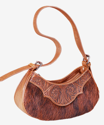 Montana West Cowhide Tooled Hobo Bag - Montana West World