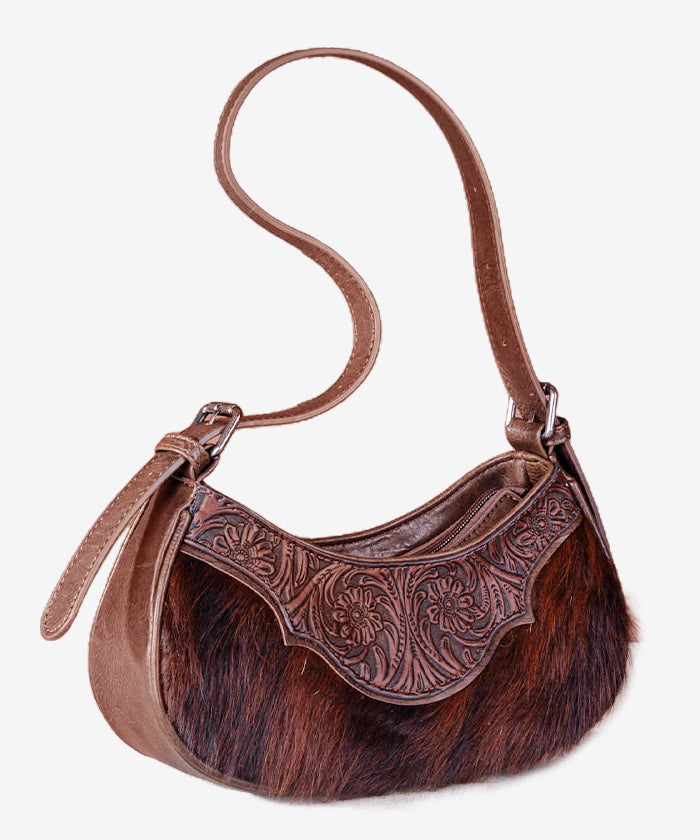 Montana West Cowhide Tooled Hobo Bag - Montana West World