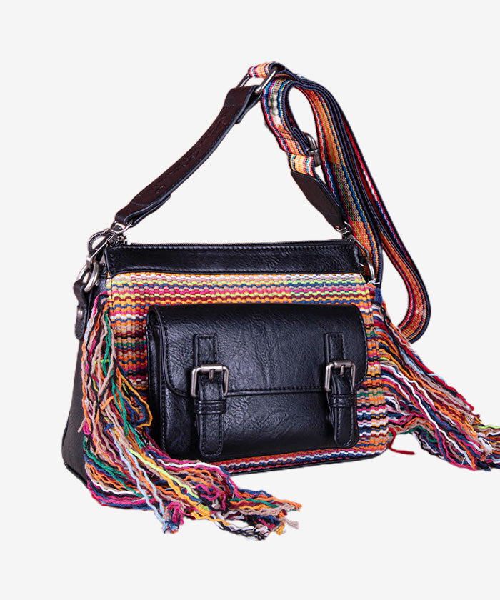 Montana West Knit Fringe Crossbody Bag - Montana West World