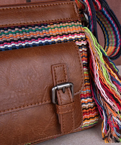 Montana West Knit Fringe Crossbody Bag