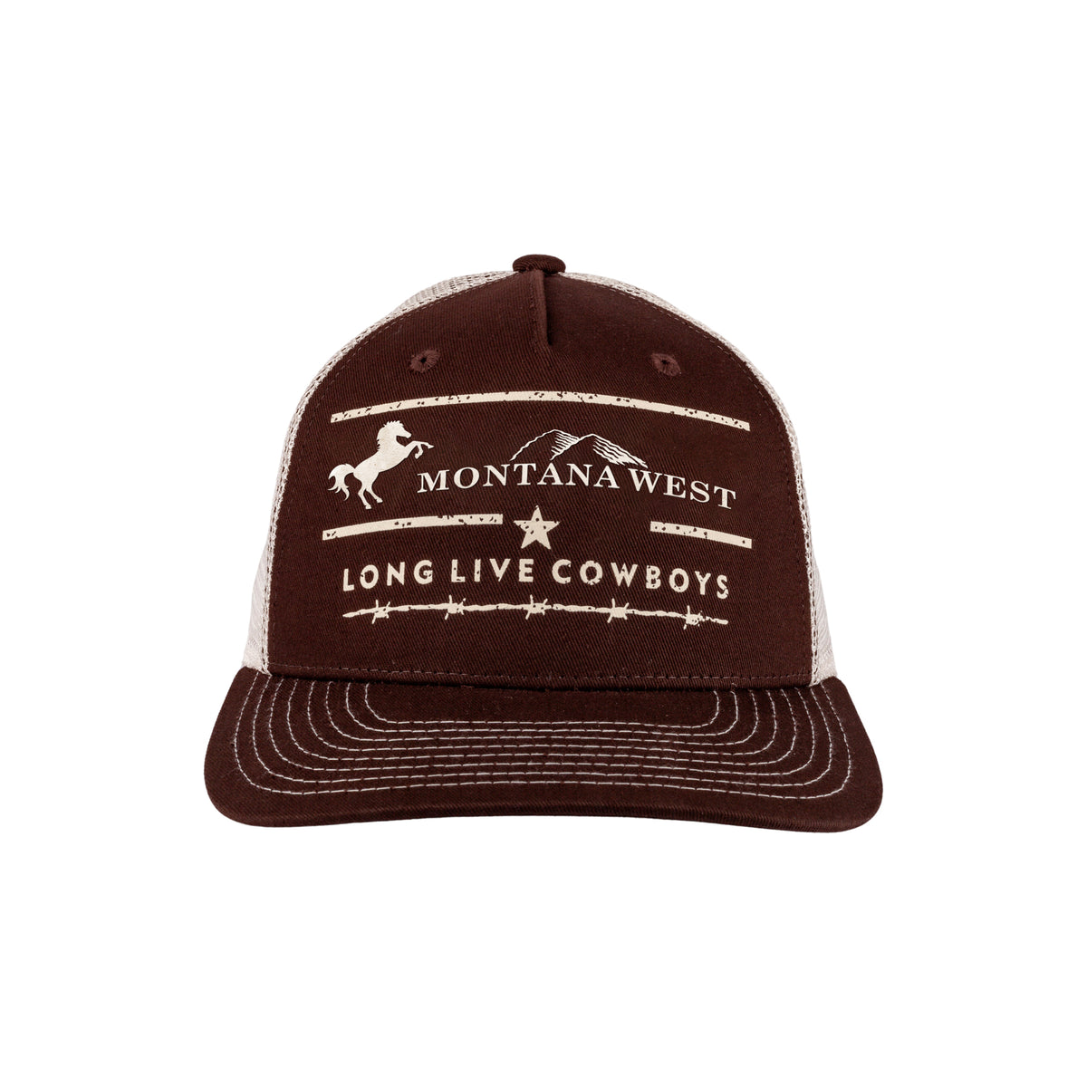 Montana West Grit Cowboy Mesh Back Hat