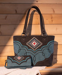 Montana_West_Aztec_Concealed_Carry_Tote_Bag_Set_Black
