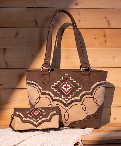 Montana_West_Aztec_Concealed_Carry_Tote_Bag_Set_Coffee