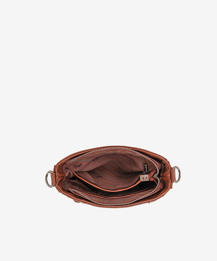 Montana West Aztec Crossbody Bag Brown