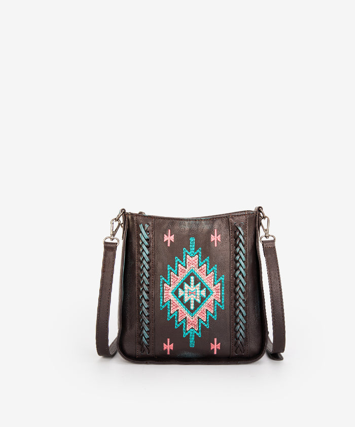 Montana West Aztec Crossbody Bag Turquoise