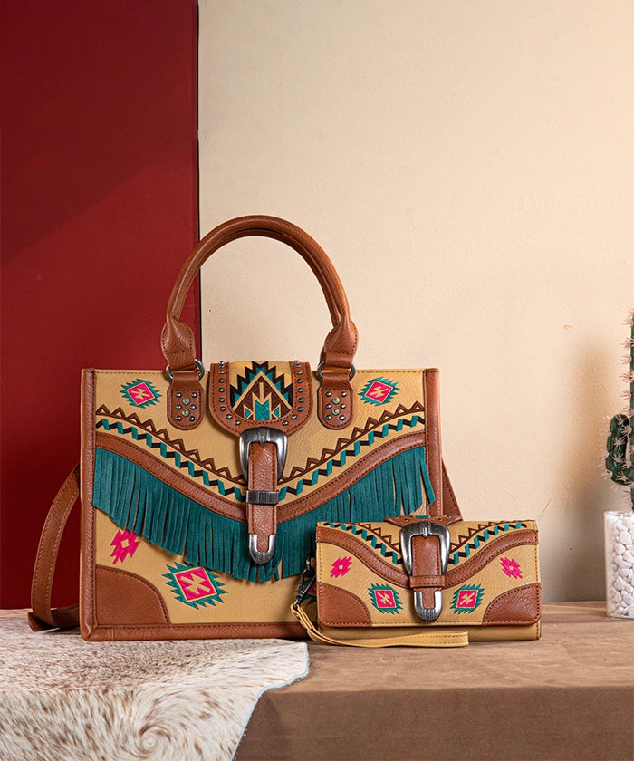  Analyzing image    Montana_West_Buckle_Western_Tote_Bag_Set_Brown