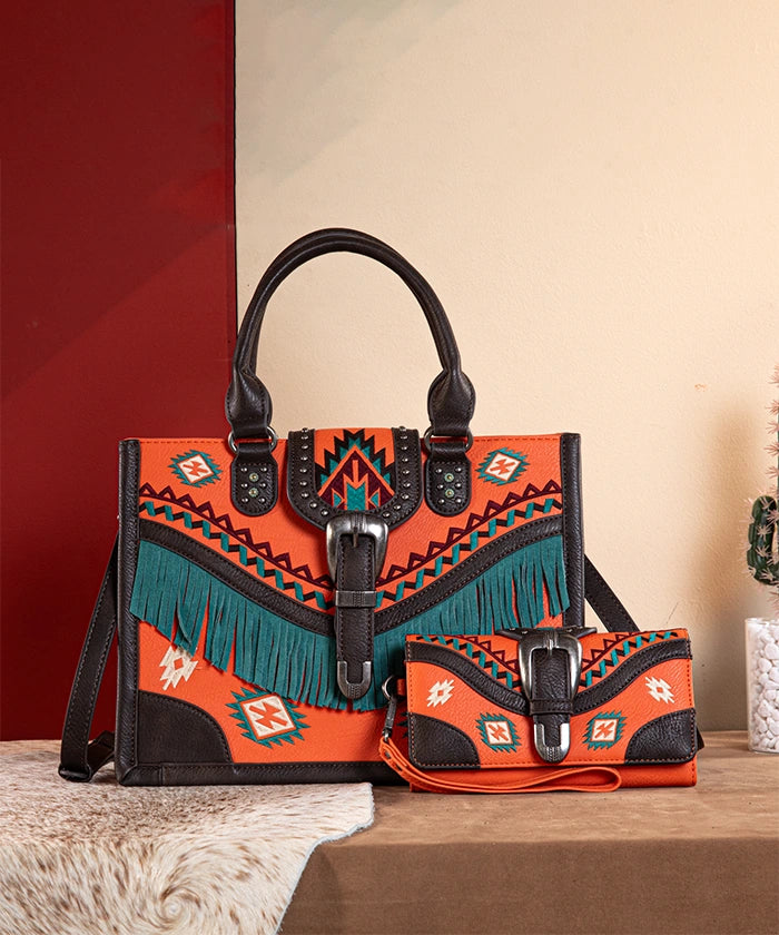 Montana_West_Buckle_Western_Tote_Bag_Set_Orange