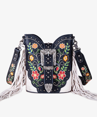 Montana_West_Buckle_floral_Crossbody_Black