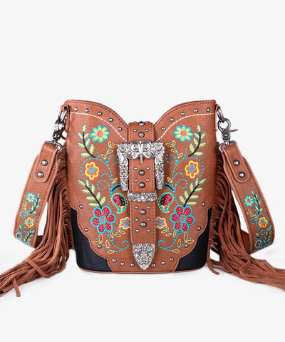 Montana_West_Buckle_floral_Crossbody_Brown