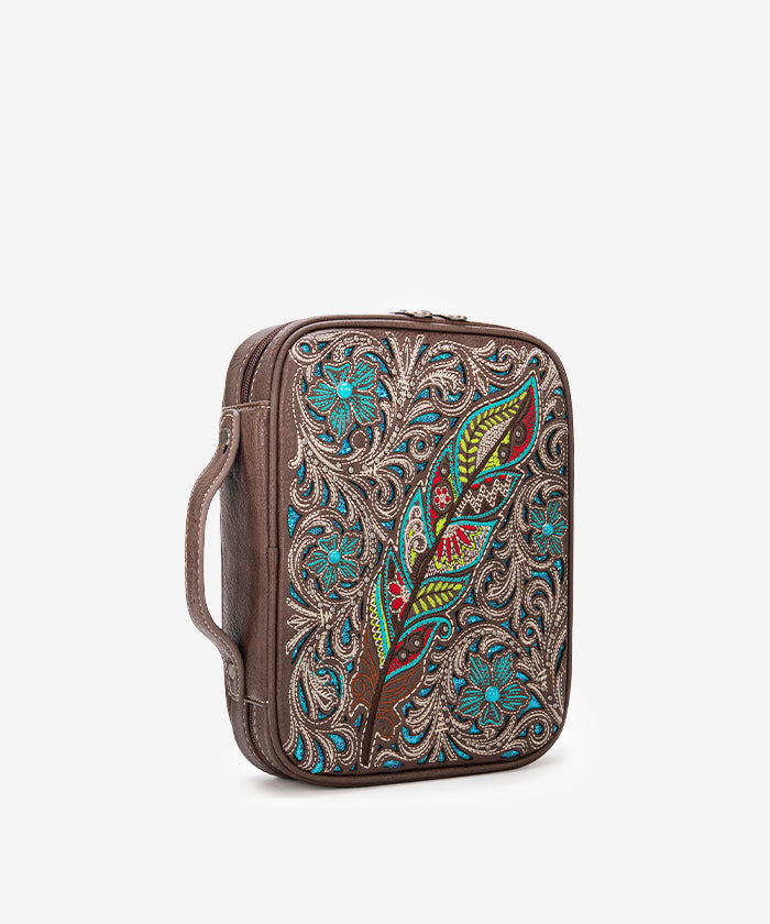 Montana West Cut Out Western Bible Cover Brown