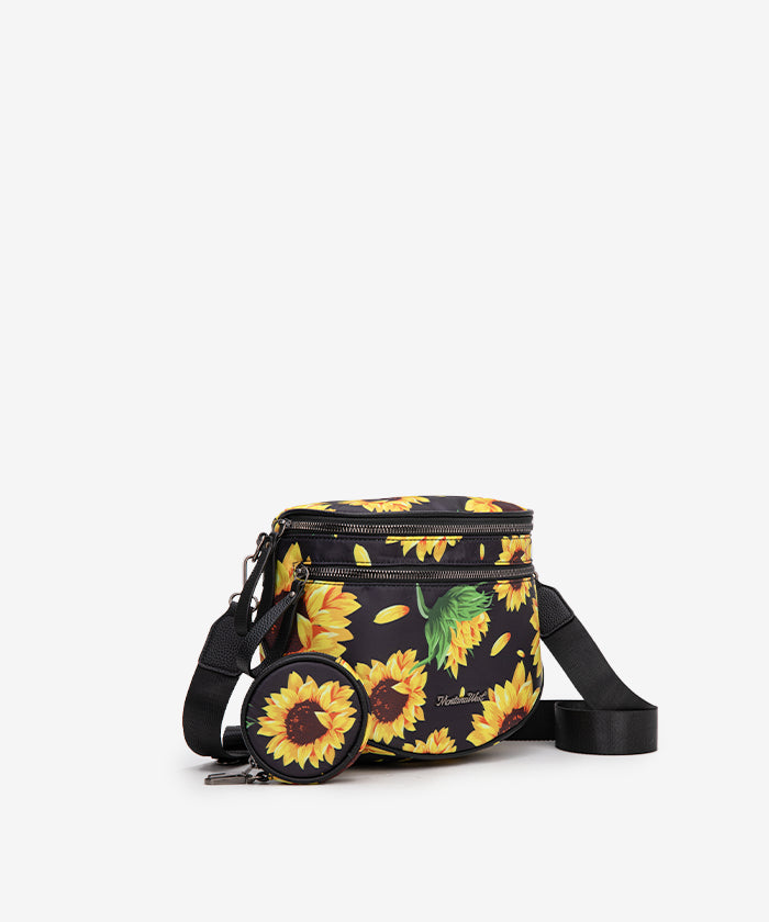 Montana West Dual Zipper Bum Bag Sunflower