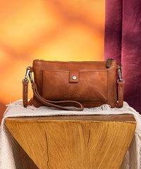 Montana West Sequined Aztec Mini Crossbody Purse Brown