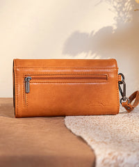 Montana_West_Tooled_Studded_Wristlet_Brown