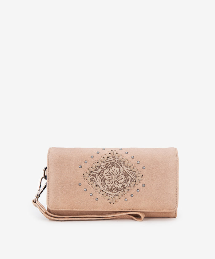 Montana_West_Tooled_Studded_Wristlet_Tan