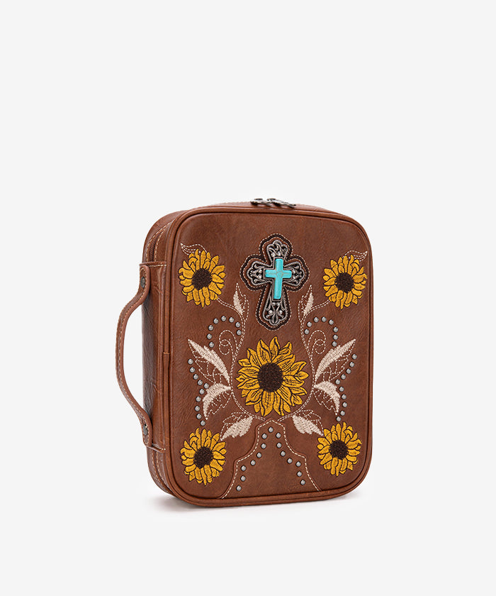 Montana West Vintage Western Bible Cover Brown