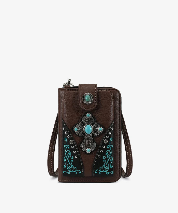 Montana West Western Phone Purse Crossbody Bag