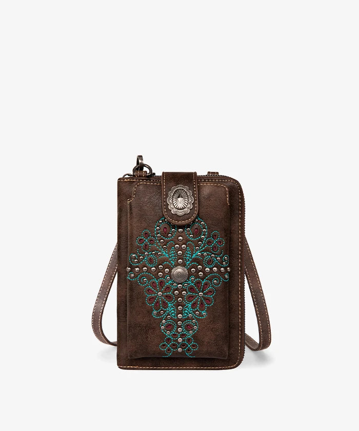 Montana West Western Phone Purse Crossbody Bag