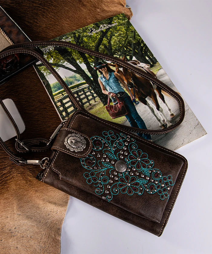 Montana West Western Phone Purse Crossbody Bag