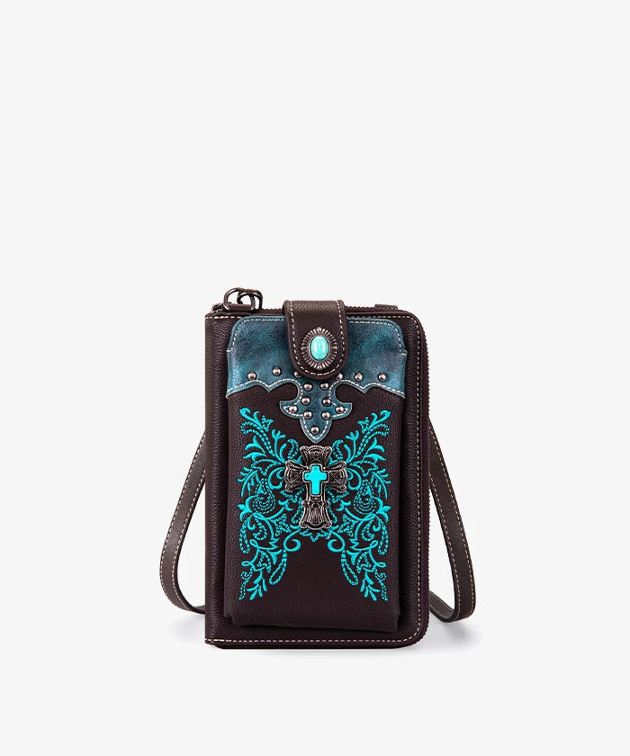 Montana West Western Phone Purse Crossbody Bag