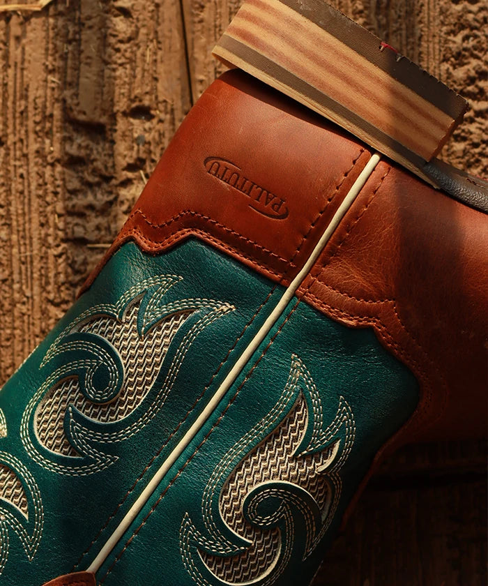 Women's Embroidered Evergreen Cowgirl Boots