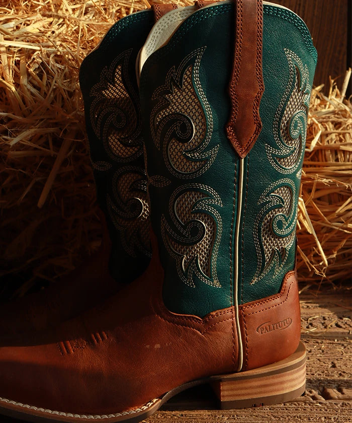 Women's Embroidered Evergreen Cowgirl Boots