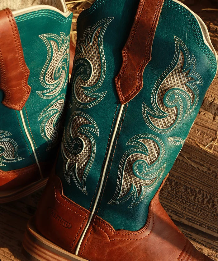 Women's Embroidered Evergreen Cowgirl Boots