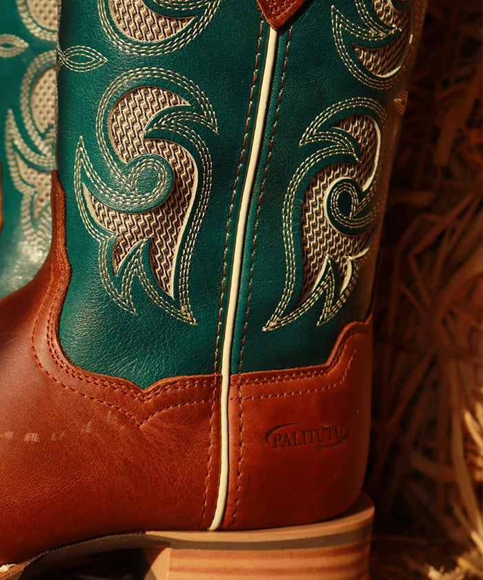 Women's Embroidered Evergreen Cowgirl Boots
