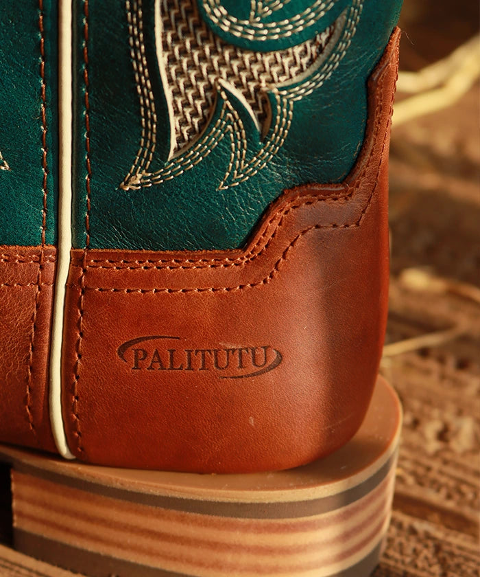 Women's Embroidered Evergreen Cowgirl Boots