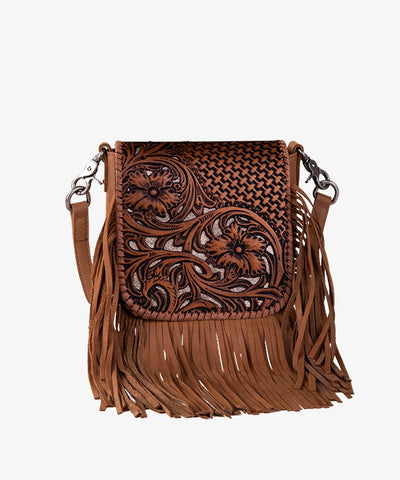 Montana West Tooled Fringe Crossbody Bag - Montana West World