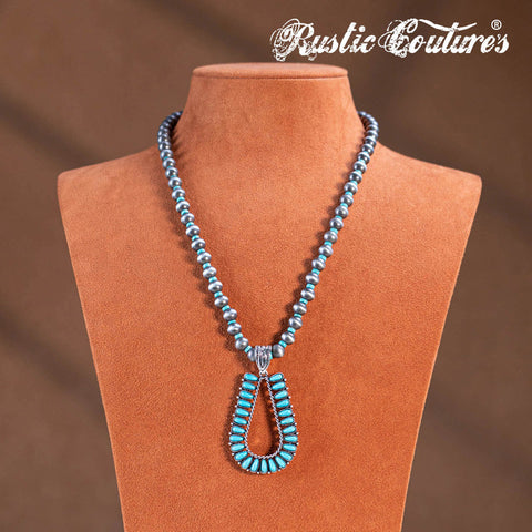 Rustic Couture's® Western Horseshoe Pendant Necklace Set