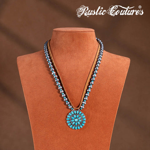 Rustic Couture's® Bohemian Jewelry Sets Pendant Necklace Earrings